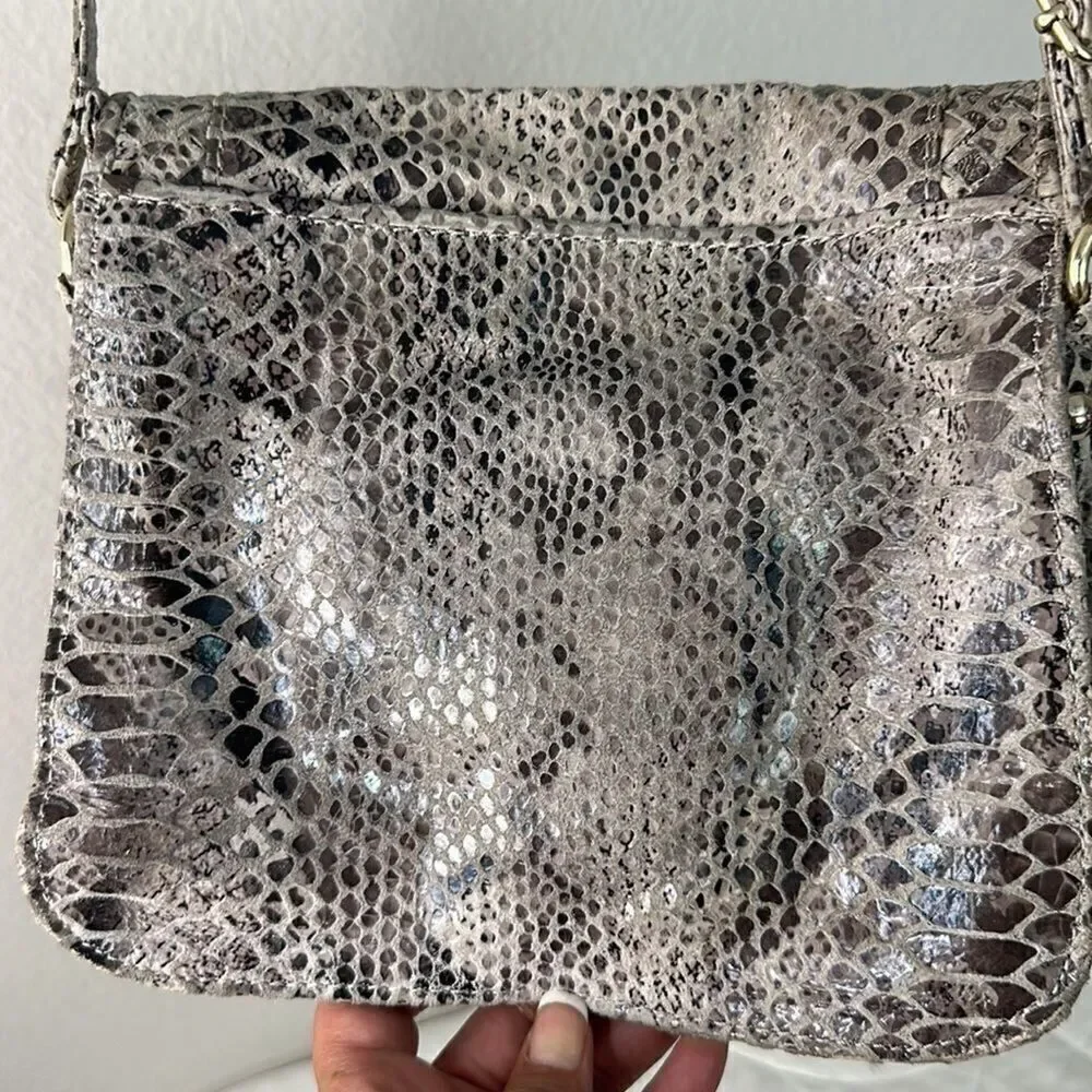 Elliot Luca crossbody snake skin print